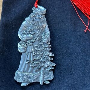 Avon 1993 Pewter Christmas Ornament with Tassel